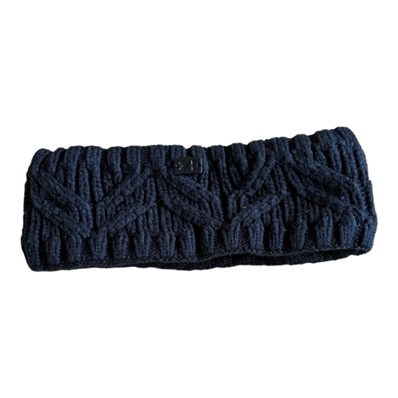 Under Armour Women's Around Town fleece lined headband, black, one size - Picture 2 of 4